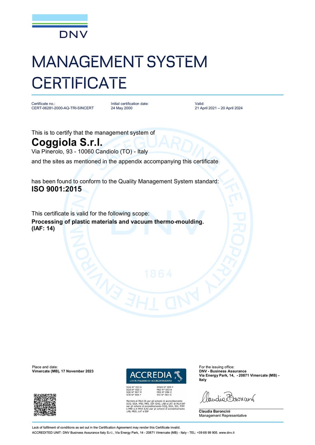 Certificazione ISO-9001